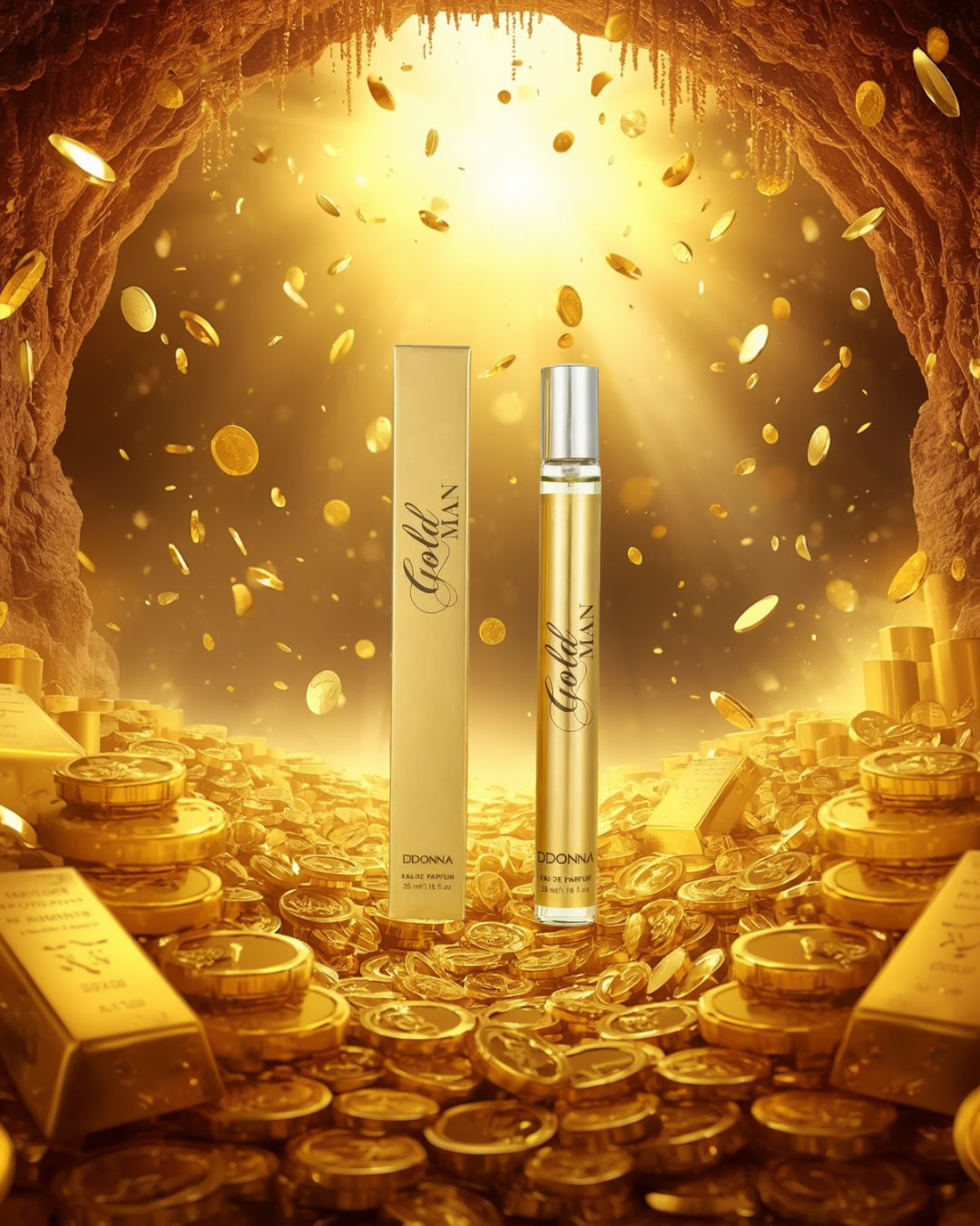 D'DONNA- Eau de Parfum Homme  "gold man" 35ml