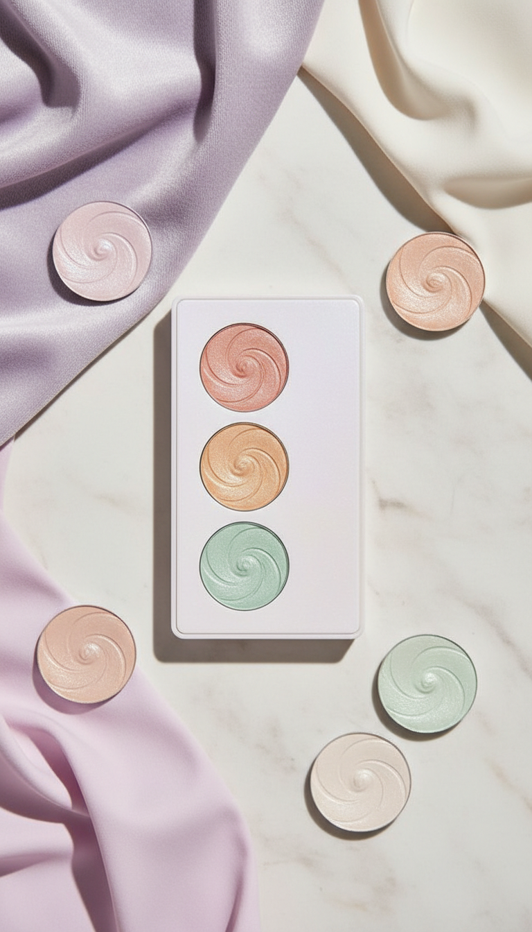 Palette enlumineur crème opaline
